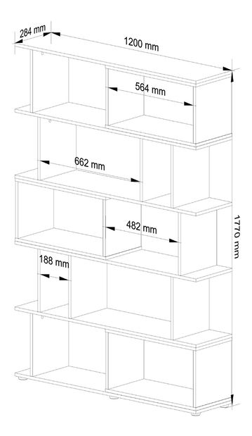 Regál Fintan (dub sonoma)