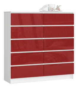 Komoda Kapil III (lesk červený)