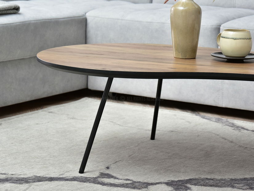 Stolić za kavu Sirius (orah + crna)