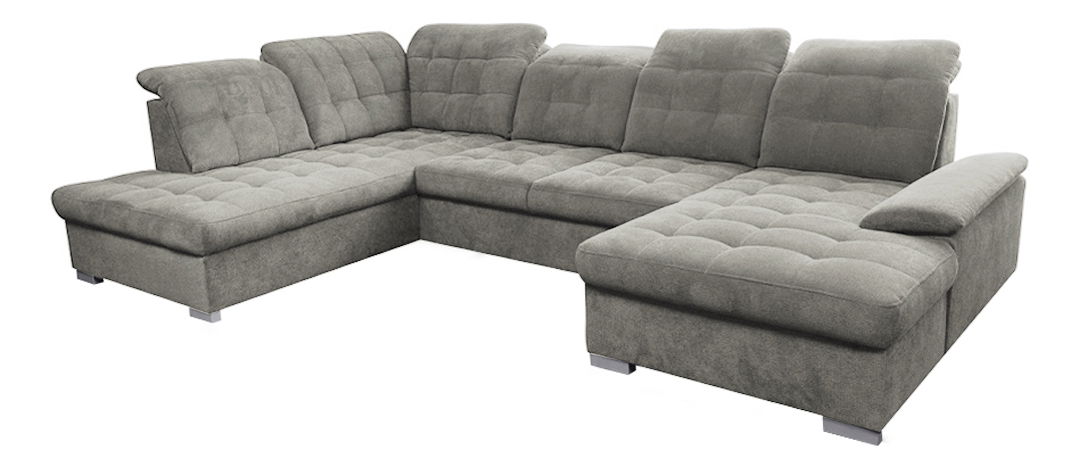 U alakú sarokkanapé Teo (szürke-barna) (J)