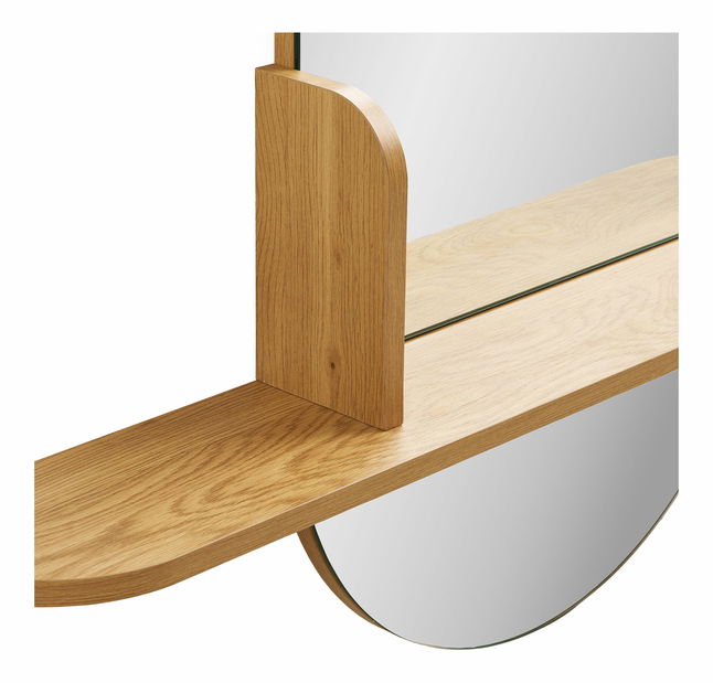 Zrkadlo s poličkou Basilina 2 (prírodná)