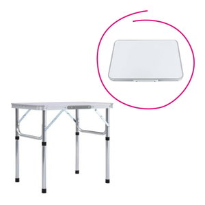 Skladací kempingový stôl 60 cm Kepiana (hliník)