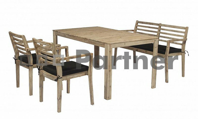 Záhradná zostava Chesterfield 1+2+1 (Akácia)