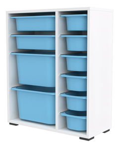 Organizator za igračke Dremonka 10 (plava + bijela)