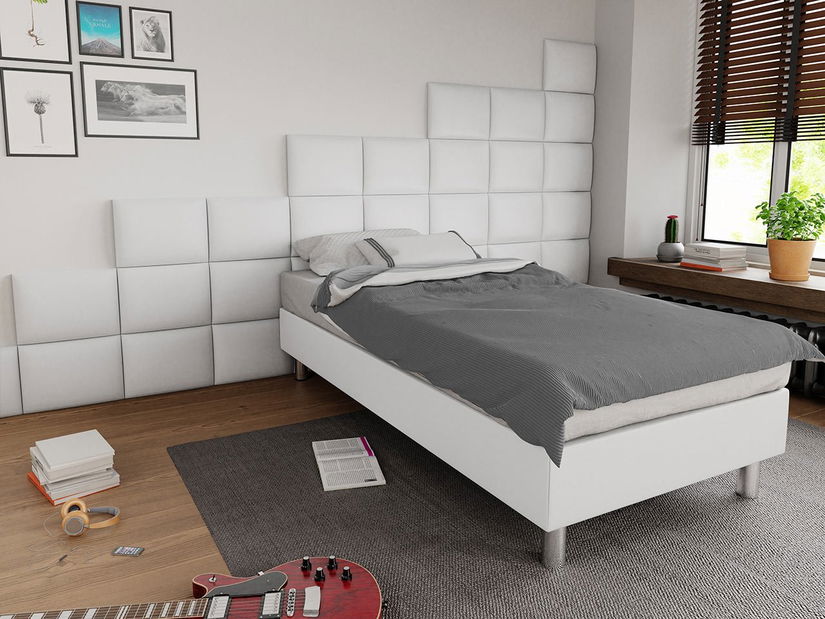 Kárpitozott fali panel Pazara 40x30 cm (öko-bőr soft 017 (fehér)