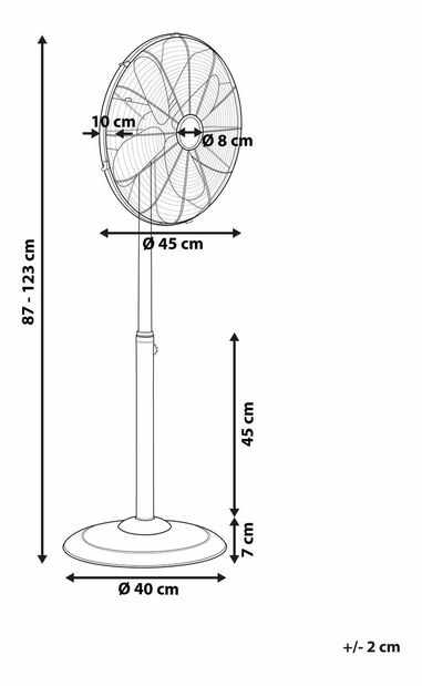 Ventilator Torvald (argintiu) 