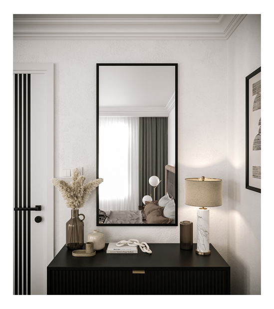 Oglindă Dexton (Negru mat)