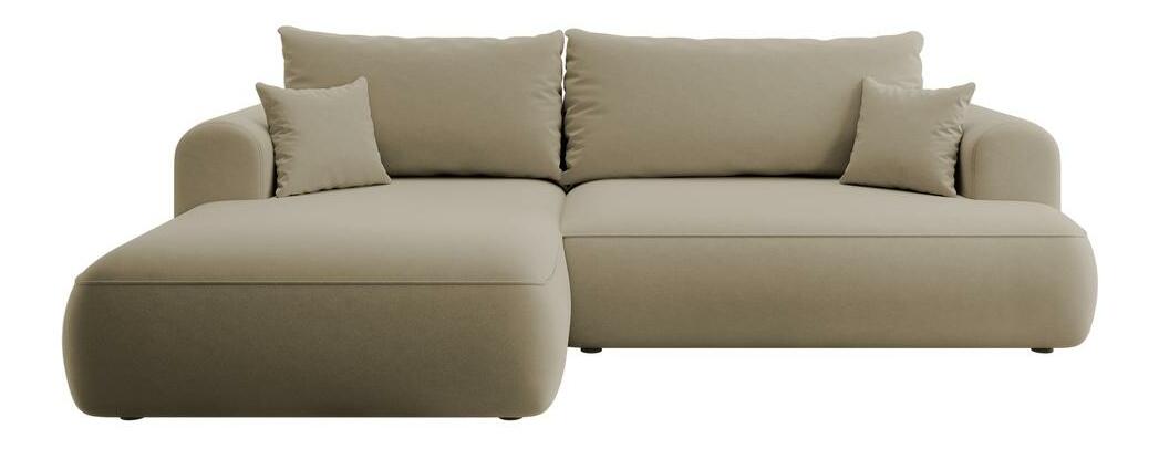 Rohová sedacia súprava Olivo I (L) (béžová stredná + čierna)