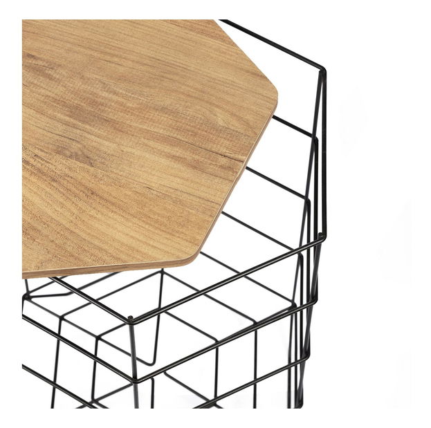 Konferenčný stolík Lusamu (dub + čierna) 