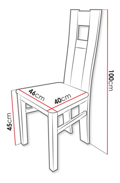 Blagovaonski set (za 4 osobe) Rowan RK36 (orah + čokolada)