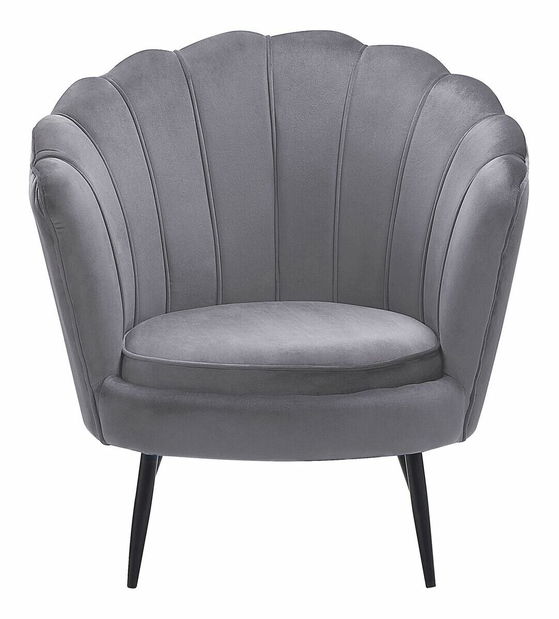 Fotel LAVIKE (bársony) (szürke)