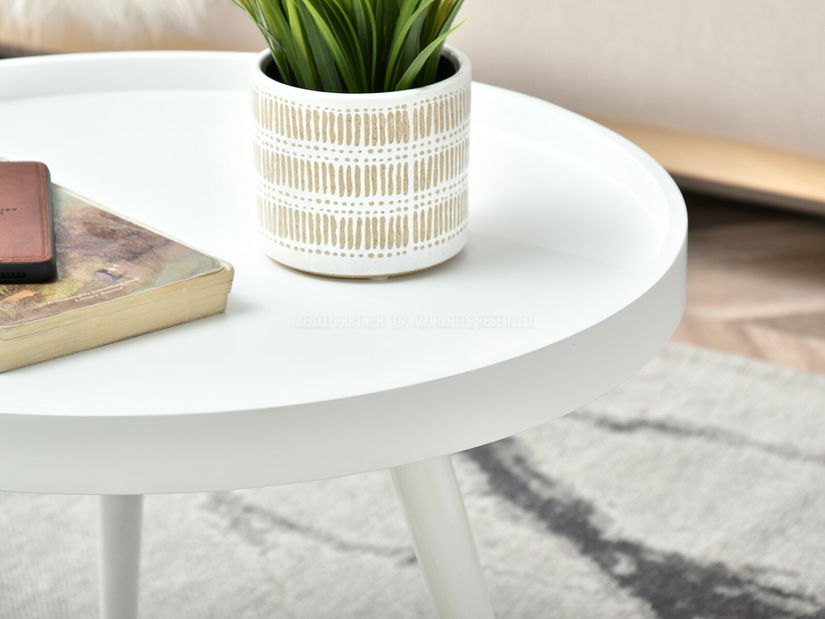 Dohányzóasztal Lantan S (fehér)