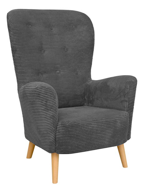 Fotoliu urechi Pasos (gri închis)