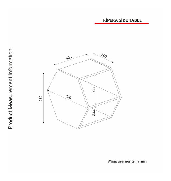 Príručný stolík Boteko 1 (dub + čierna) 