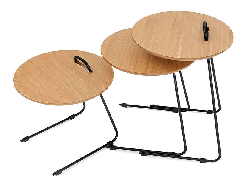 Darabos 3 éjjeliszekrény szett Paniki (természetes)