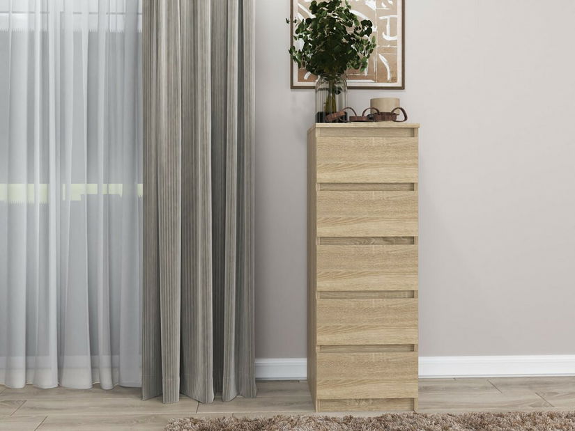 Komoda Musecalo 5 (dub sonoma)