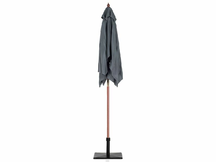 Umbrelă de grădină 144 cm FLAME (lemn) (gri închis)