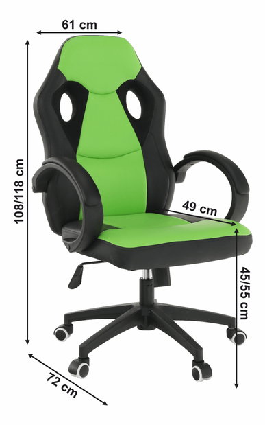 Kancelárske kreslo Lenvil (zelená)