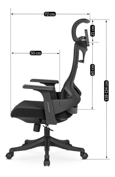 Irodai fotel Conocerlo 2 (fekete) 