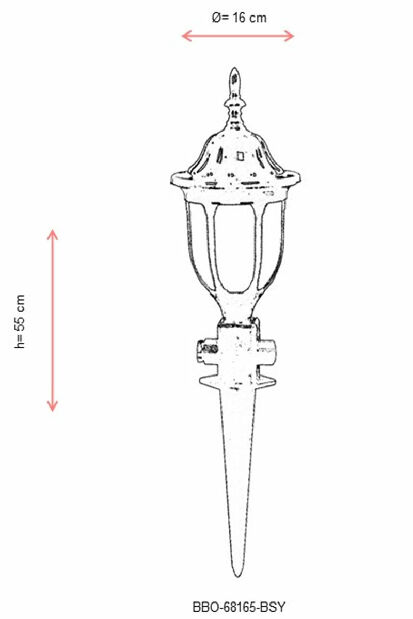 Iluminat de perete pentru exterior Sigourney (Negru + alb)