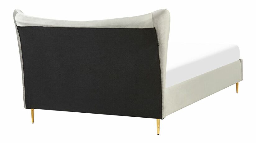 Manželská posteľ 140 cm Chaza (svetlosivá)