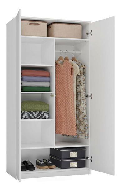 Šatníková skriňa Musecalo 3 (biela)