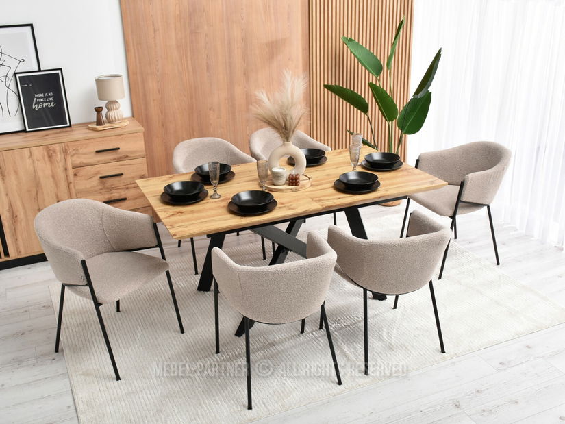 Stolica Chad (bež + crna)