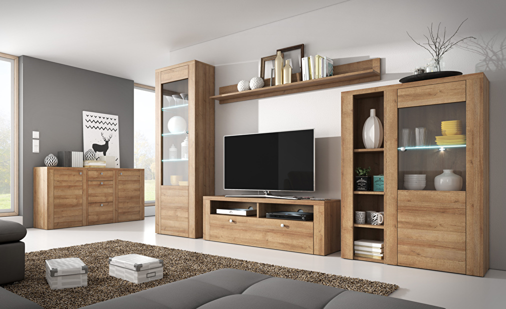 Mobilier living Larita Typ 10 (stejar riviera)