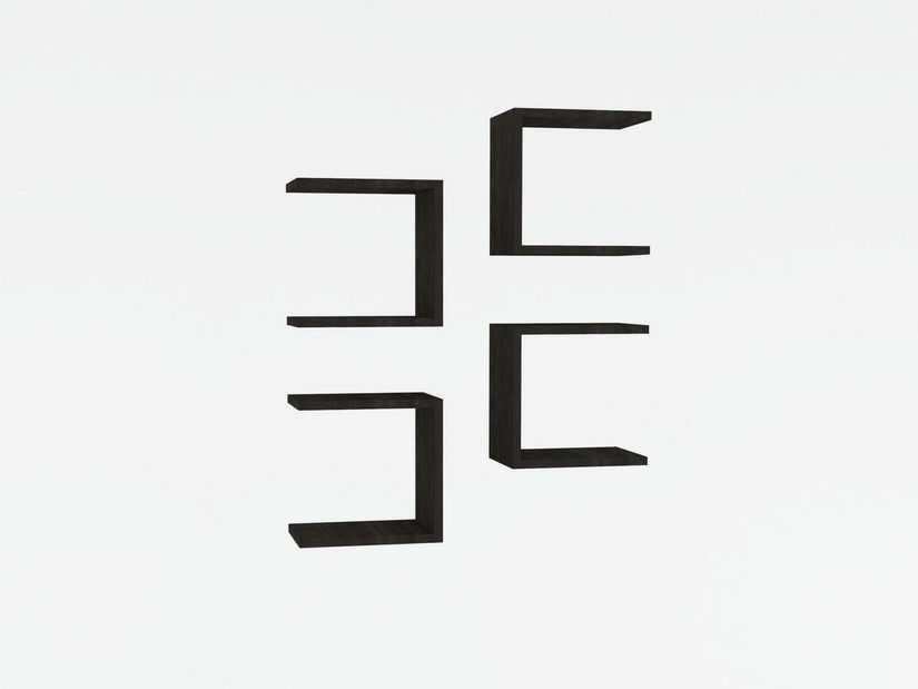 Set 4ks. políc Donete (antracit) 