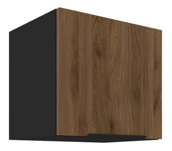 Felső konyhaszekrény Monzesa 40 GU 36 1F (okapi dió + fekete) 