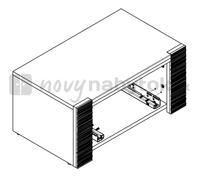 Nočný stolík BRW Raflo KOM1S/3/6