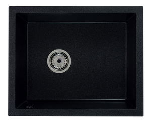 Kuchynský drez Filanis (čierna + textúra) (bez otvoru pre batériu)