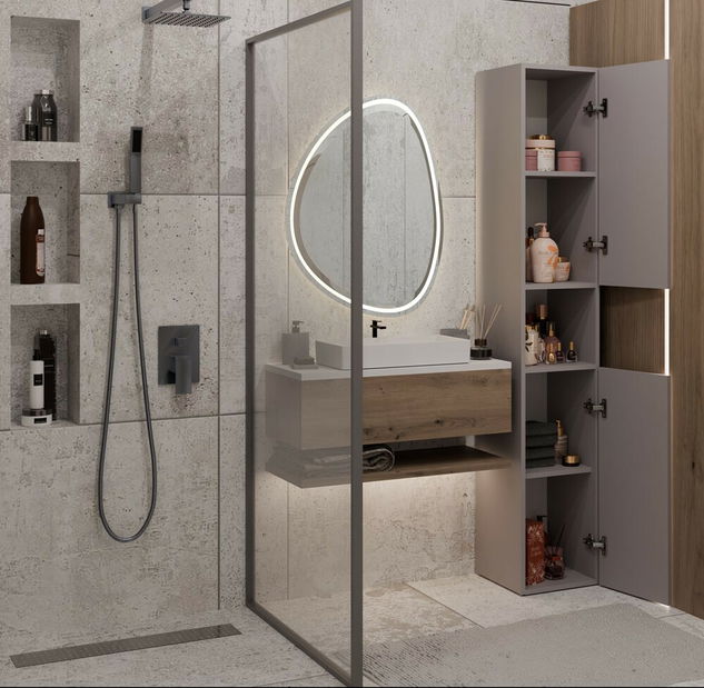 Kúpeľňová skrinka Neltossa 9 (svetlohnedá)