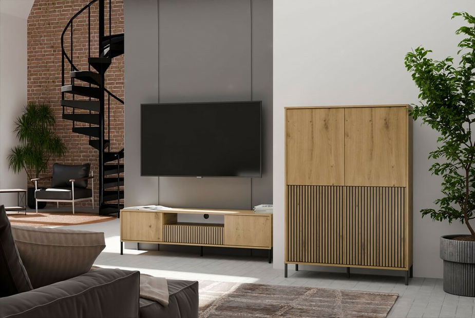 Dulap Kamarussa Slim 4 (stejar artisan)