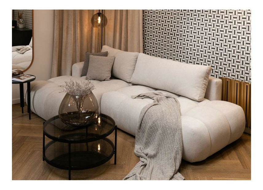 Kutna garnitura Ombre (L) (krem + crna)