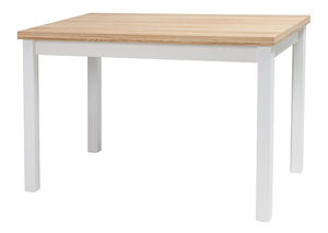 Jedálenský stôl Alfred (dub + biela) (pre 4 osoby)