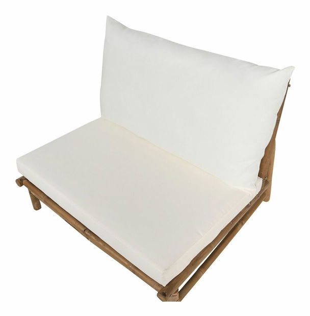 Scaun de grădină Theta (lemn deschis + alb) 