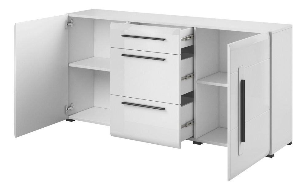 Komoda Tashia Typ 26 (bijela + visoki bijeli sjaj)