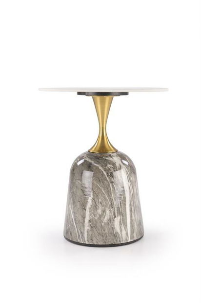 Dohányzóasztal Rosalinde (fehér márvány + szürke márvány)