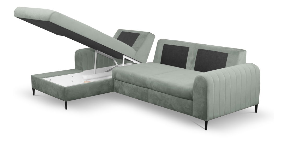 Rohová sedacia súprava Monique (sivá) (L)