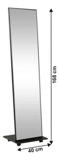 Oglindă pe roți NM-808 Nepta (negru)