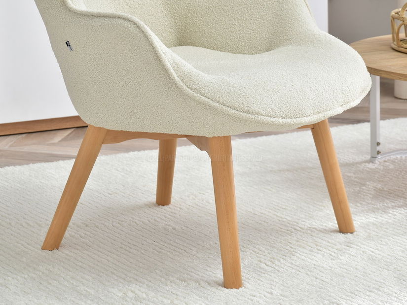 Fotelja Nutri (krem + bukva)