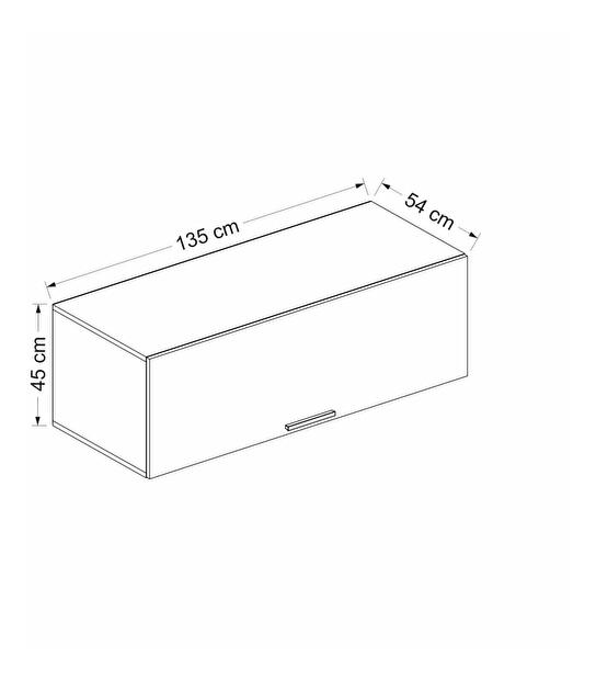 Dulap suspendat Bubose 6 (antracit + dore) 