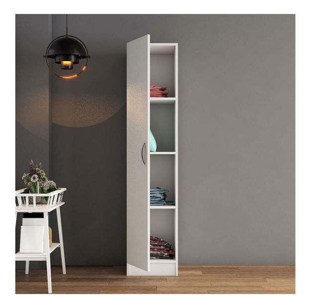 Dulap cu rafturi Lelovu 1 (alb) 