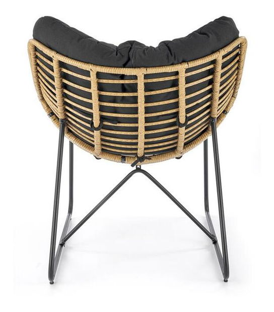 Fotel Whiea (fekete)