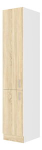 Dulap de bucătărie pentru alimente Sylrona 40 DK 210 2F (alb + stejar sonoma)
