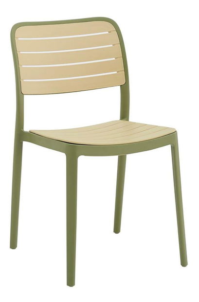 Scaun de grădină Kartos 1 (verde + bej)