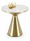 Stolić za kavu Therese (bijeli mramor + zlatna)