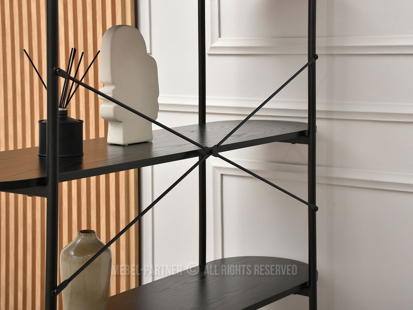 Regál Linde (fekete)