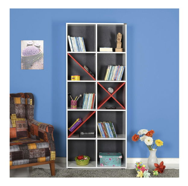 Raft Kaida 6 (alb + roșu) 